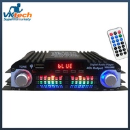 1600W Peak Power Karaoke Player FM Radio USB USB ที่เข้ากันได้กับบลูทู ธ รถยนต์แอมป์เพาเวอร์มินิ Hif