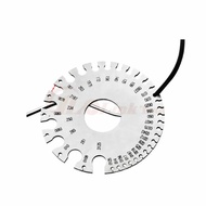 0-36 Round AWG SWG Wire Gauge Thickness Ruler Gauge Diameter Stainless Steel Measurer Tool