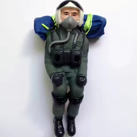 Full Body Pilot Blue Drag Parachute For LX/Sky Flight Hobby/Lanxiang F18/Mig29 Foam JET RC Model Pla