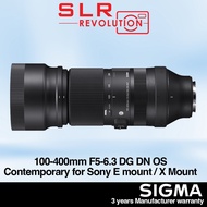Sigma 100-400mm F5-6.3 DG DN  OS Contemporary Lens For Fujifilm X / Sony E