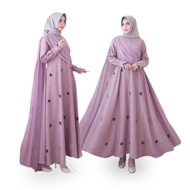 MONTHY DRESS Baju Gamis Wanita Terbaru2020 Dress Wanita Elegant Trendy