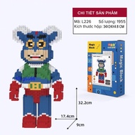 xếp hình Lego Bearbrick Mario Toy Story Joker Gấu Pooh 33cm làm quà decor lego 3d hot