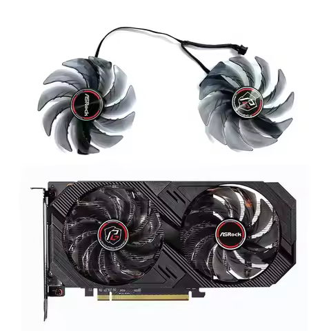 New 85MM 4PIN FDC10H12S9-C RX 6500 XT GPU Fan for ASRock Radeon RX 6500 XT Phantom Gaming D 4GB OC g