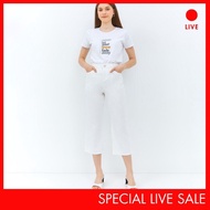 [CLEARANCE] Special Live C2 Zenova Ecru Culottes Jeans Wanita