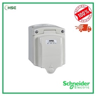 [CSO313GY] Schneider Electric Kavacha 13A 250V Surface Mount Single Gang Socket Outlet IP56 - HSE