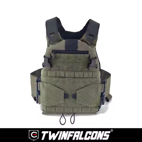 TW-VT23 Low Profile Plate Carrier, Ranger Green, Airsoft CQB Wargame Hunting Outdoor Training