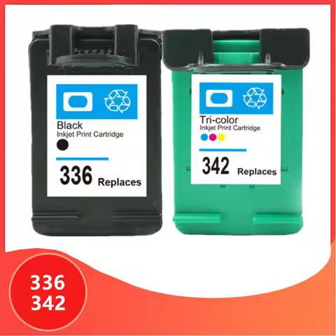 Ink Cartridge for hp 336 342 Replacement for hp336 for hp342 Deskjet 5440 PSC1510 Photosmart 1500 C3