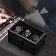 手錶收納盒 原廠三入鋁合金手錶包裝盒展示收納盒多種顏色上蓋透明錶盒