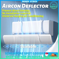 🔥SG Seller Stock🔥Aircon deflector Hook On Air Conditioning Anti-Direct Blowing Universal Windproof Wall-Mounted