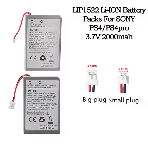 New 3.7V 2000mAh PS4Pro Battery LIP1522 KCR1410 for SONY PS4 Pro Game Console Replace Built-in Batte
