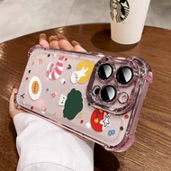 3 in1 Fruits  Vegetables Case For OPPO K12X K9S K12 K12S K13 Turbo Phone Case Soft Anti fall protect