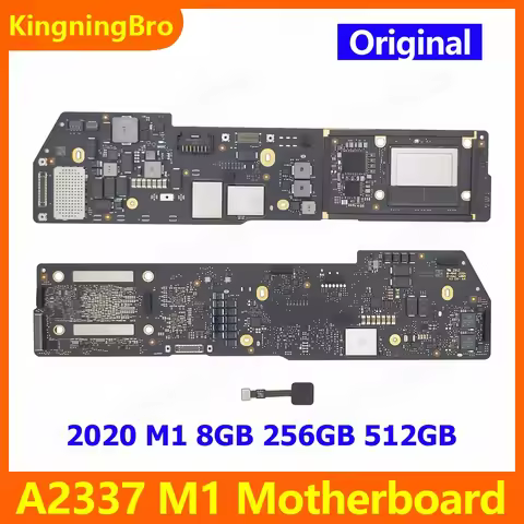 Original Motherboard For Macbook Air 13" M1 A2337 Logic Board with Touch ID 8G 256GB 512GB 2020 820-