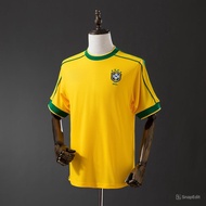 Brazil 1998 Retro Football Shirt - Home High Quality Cotton Polyester