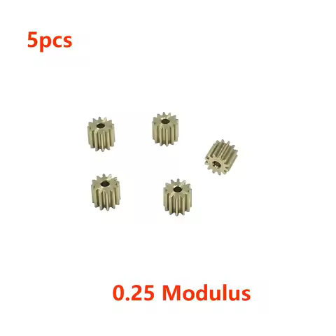 5pcs/lot 0.25 Modulus 9T 10T 11T 12T 14T 15T Teeth Metal Copper Gear Fit 1mm Shaft For Spindle trans