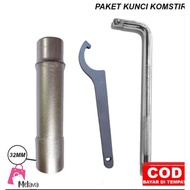 MATA 32MM STEERING WRENCH PACKAGE / AMTECHHOOK WRENCH/ L-SOCKET HANDLE COMMERCIAL/ 32MM SOCKET BIT M