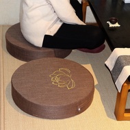 Linen Futon Cushion Floor Meditation Cushion Lazy Cushion Meditation Kneeling Cushion Household Tatami Cushion Removable Washable