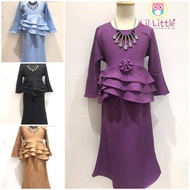 Lil Little BK79 Baju Kurung Budak Perempuan 2023 Baju Raya Budak Murah Baju Raya Kurung Kanak-Kanak 