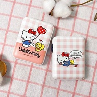 【Hong Man】三麗鷗系列 口袋行動電源 格紋Hello Kitty