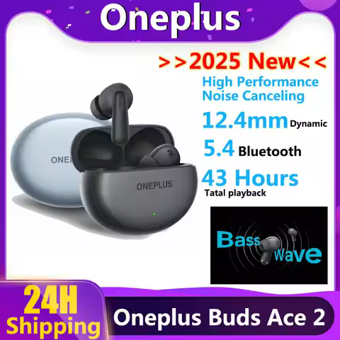 2025 New Oneplus Buds Ace 2 Earphone Bluetooth 5.4 TWS Earphone True Wireless Noise Reduction Headph