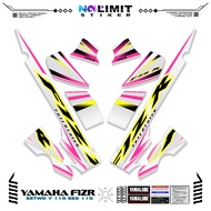YAMAHA F1ZR STRIPING MOTIF 18 YAMAHA F1Zr 2004 STICKER VARIATION FIZR DUAL CLOTH SS TWO