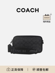 COACH Wyatt Crossbody男士單肩包炭黑色[平行進口]