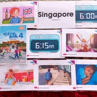 flashcard tiếng anh lớp 4 global success ép platic khổ a5 (kỳ 1)