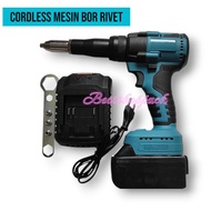 Alat Bor Rivet -Mesin Rivet Cordless Electric
