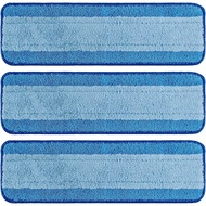Mop Replacement Pads for Bona, Microfiber Cleaning Pad for Bona, 3 Pack 18 Inch Mop Cleaning Pads fo
