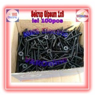 1x6 Gypsum Screws, HPP brand (100 pcs,/ bag)