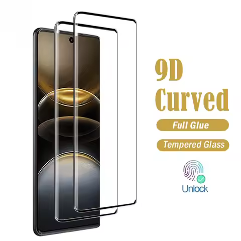 9D Curved Tempered Glass For Vivo X100 Ultra X100S X90S X90 X80 X70 Pro Plus Screen Protector For Vi