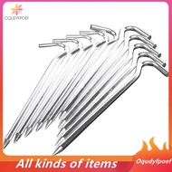 [Oqudy] 18cm long metal tent pegs heavy duty ground camping / gazebo / tent / awnings, 10 pegs