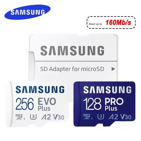 SAMSUNG EVO Plus Micro SD Card 128GB 64GB 512GB 256GB Memory Card SD U1 U3 4K Micro SD Pro Plus Flas