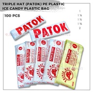 TRIPLE HAT PATOK Ice Candy Plastic Bag 100pcs