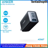 Củ Sạc Anker PowerPort Nano II 65w A2667 2C 1A Sạc nhanh PD PPS IQ Cho Điện Thoại Máy Tính Laptop