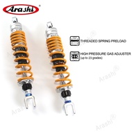 Arashi 365mm CNC Adjustable Rear Shock Absorbers Suspension For DAELIM 250 XQ250 S2250 SQ250 SQ-250 