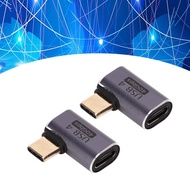 Rubikcube 90 Degree USB C Adapter  40Gbps Type Male To Female Right Angle Connector Portable 7680x43