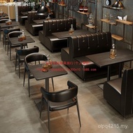 Milk Coffee Tea Shop Back Wall Hotel Table Chair Sofa Sofa Deck Holder Deck Western Restaurant Red k