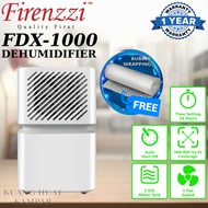 FIRENZZI 10L DE-HUMIDIFYING CAPACITY DEHUMIDIFIER / DE-HUMIDIFIER FDX1000 / FDX-1000