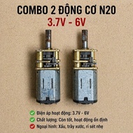 Combo of 2 N20 DC 3.7V - 6V gear reduction motors - USED ITEMS