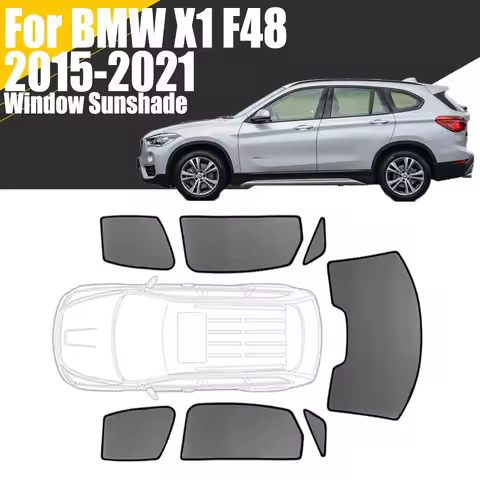 Custom Magnetic Car Window Sunshade For BMW X1 F48 2015-2021 Curtain Mesh Front Windshield Frame Cur