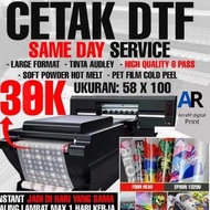DTF Printing Services Custom Screen Printing Per Meter Width 60cm, 30cm High Quality 8 Pass Ready to