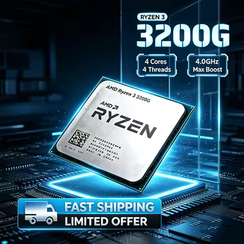 AMD Ryzen 3 R3 3200G 100% Brand New Original Best Entry Level Gaming Processor 3.6GHz Quad Core 65W 