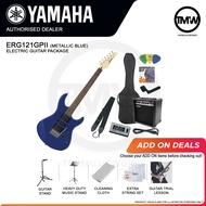 [PREORDER] Yamaha Electric Guitar Package ERG121GPII Metallic Blue Gigmaker Guitar Amplifer GA15 Guitar/Bass Auto Tuner YT100 Picks Gig Bag Strap Strings Set String Winder Cable Absolute Piano The Music Works Store GA1 [BULKY]