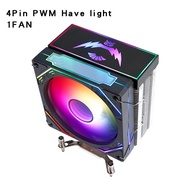 QiuzAim PC Air-cooled Cooler CPU i5 i7 x79 x99 โปรเซสเซอร์ 120 มม.4pin/PWM 4 ความร้อนท่อหม้อน้ําติดต