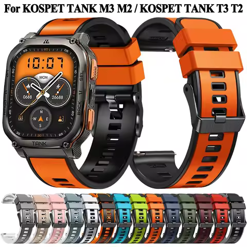 For KOSPET TANK M3 Ultra M3 M2 / KOSPET TANK T3 Ultra T3 T2 Strap Smartwatch Sports Silicone Band Wa