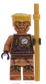 Ninjago: Echo Zane Minifigure Nindroid with Gold Staff (70594)