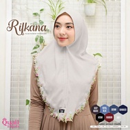 Quail Hijab - Rifkana Khimar Bordir Premium Daily | Hijab Jilbab Bergo Softpad Anti Tembem