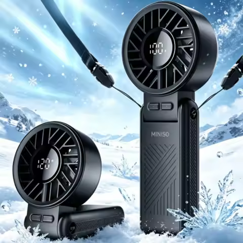MINISO 3600mAh Portable Fan 10000RPM Ultra High Speed Brushless Motor 120 Stepless Speed Foldable Fa