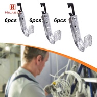 [UsusexaMY] 6 Pieces Cable Support J Hooks Cable Management Hooks Practical Galvanized Steel Heavy D