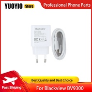 100% Original New Blackview BV9300 Charger Official Quick Charging Adapter + USB Cable Data Line Bla